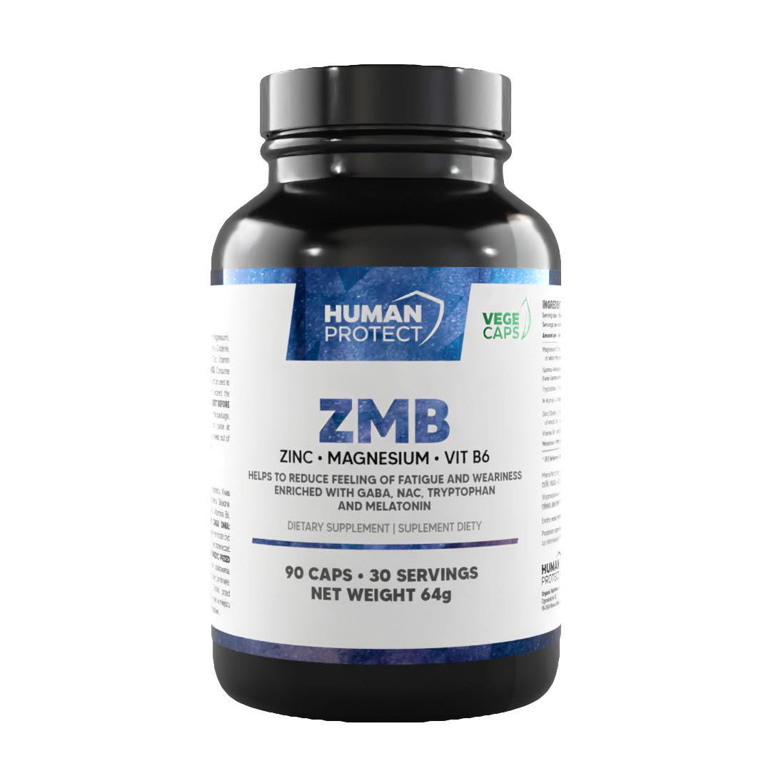 25001.png Human Protect ZMB Magnez Cynk Wit. B6 - 90 kaps - obrazek 1