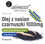 Aliness Olej z nasion czarnuszki 2% 1000mg x 60 kaps - obrazek 2
