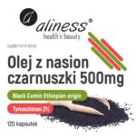 Aliness Olej z nasion czarnuszki 2% 500mg x 120 kaps - obrazek 2