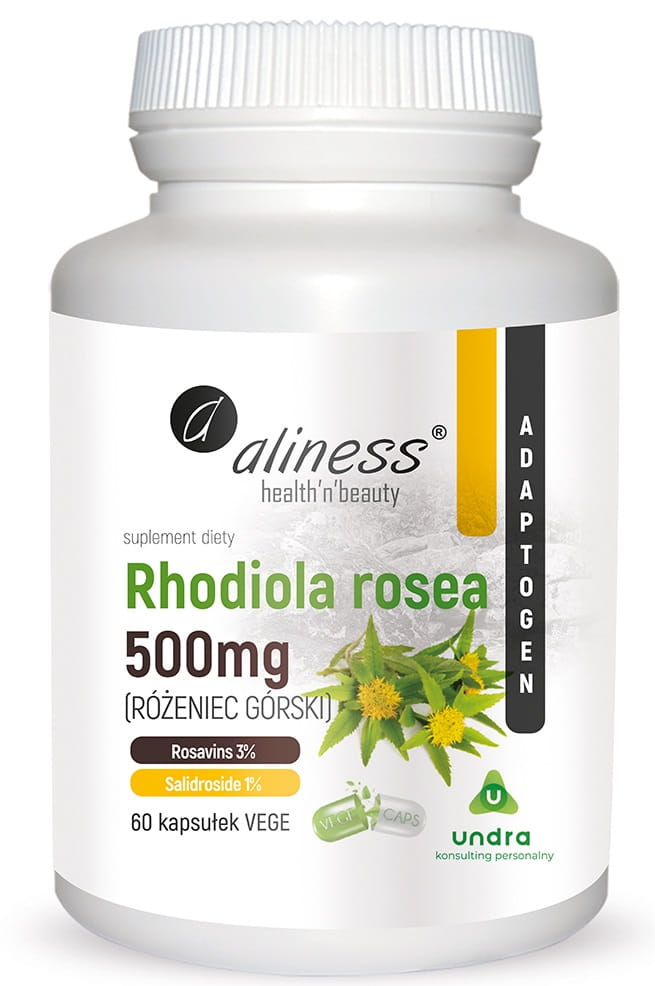 Rozeniec-Gorski-60-kaps-net.jpg Aliness Rhodiola rosea (różeniec górski) 500mg x 60 kaps - obrazek 1