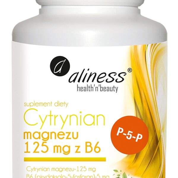 Aliness Cytrynian Magnezu 125mg z B6 x 100 kaps.