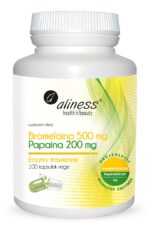 Aliness Bromelaina 500mg, Papaina 200mg x 100 kaps