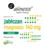 Aliness Jabłczan magnezu -140 mg B6 (pirydoksalo-5-fosforan)-5 mg 100 kaps - obrazek 2